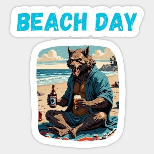 Beach Day Sticker